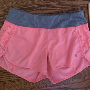 Athleta Pink and Gray Women's Athletic Shorts